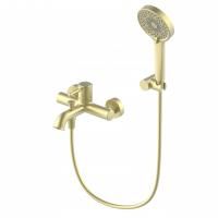 Смеситель для ванны с душем WONZON & WOGHAND, Брашированное золото (WW-88037073-BG)