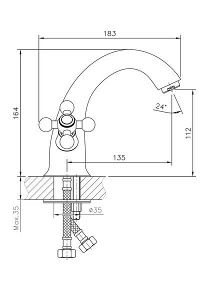 Смеситель для раковины Haiba HB1019-5
