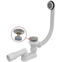 Сифон для ванны Alcaplast комплект click/clack пластик/металл длина 100 см, A505CKM-100