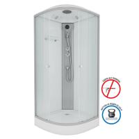 Душевая кабина Niagara Eco E90/13/MT (90х90х215) низкий поддон(13см),стекло матовое,