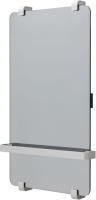Полотенцесушитель электрический Allen Brau Infinity 80x44 с рейлингом и креплением, серебро браш
