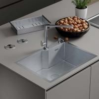 Кухонная мойка Roxen Wellnes 60х45 с коландером и дозатором, сатин 560240-60