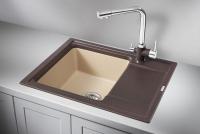 Кухонная мойка Granula HI-65 эспрессо-песок