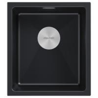 Мойка LUMI 41UNI, IT-GRANIT, LU41-BLM, черный, 410х460, Paulmark