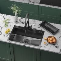 Кухонная мойка Roxen Simple 70 PVD (графит)