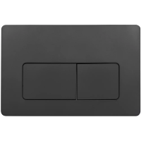 Кнопка смыва Veconi FLUSH V5, FLV5-B, 240х162х9, пластик, черный матовый