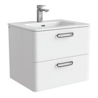 Тумба с раковиной IDDIS Brick 60 подвесная белая BRI60W0i95K