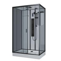 Душевая кабина Niagara Premium NG-6912-01GQR BLACK 120х80х210, низкий поддон 16 см, стекло тонированное