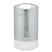 Душевая кабина Niagara Eco E80/40/MT/BK (80х80х195) высокий поддон(40см),стекло матовое,