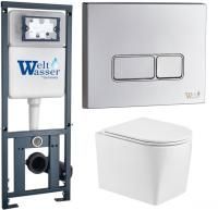 Унитаз с инсталляцией WeltWasser MARBERG 410 + NESENBACH 004 GL-WT + MAR 410 SE