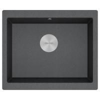 Мойка GERA 60, IT-GRANIT, PM205546-DG, графит, 555х460, подст. мон. Paulmark