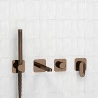 Встраиваемый комплект для ванны WasserKRAFT с лейкой и изливом A7751.287.289.290.292.291