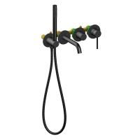 Встраиваемый смеситель для ванны TIMO Saona 2314/03YSM, черный