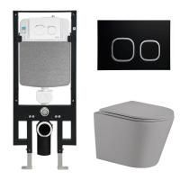 Унитаз с инсталляцией WeltWasser AMBERG 497 + SALZBACH 004 MT-GR + AMBERG RD-BL