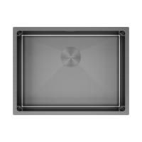 Мойка нерж. сталь NEXT 58 UNI, PM215844-GM, вороненая сталь, 580х440мм, Paulmark 1,2мм