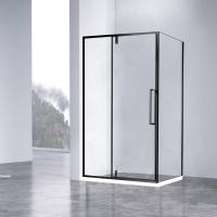 Душевой уголок Слим-Н (Slim-N) VSR-4SNP1010CLB, 1000*1000, черный, стекло прозрачное