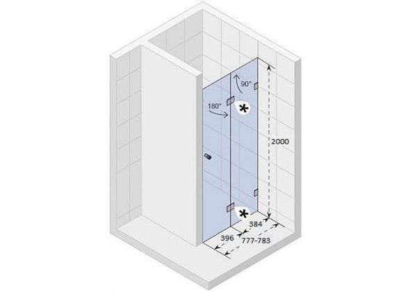 Душевая дверь Riho Scandic Mistral M105 80 R GX0008202