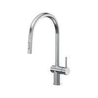 Смеситель Reflexion Lago RX9904SS для кухни с вытяжным изливом, полированная сталь