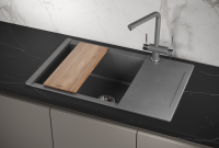 Мойка для кухни Granula Estetica 7807 графит, 78х50 см, прямоугольная