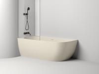 Ванна пристенная угловая Salini SOFIA CORNER L 170x85 покраска по RAL полностью, S-Stone, матовый 102525MF