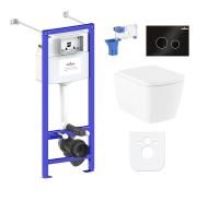 Комплект инсталляции и унитаза 7 в 1 Lavinia Boho Relfix Aveo Rimless 87050216
