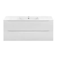 Тумба под раковину Vincea Mia 1200 подвесная, 2 выкатных ящика soft close, G.White