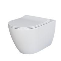 Унитаз Ambassador Queen 113T20001R (570х360х400) белый, подвесной безободковый с тонкой крышкой