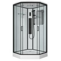 Душевая кабина Niagara Premium NG-6902-01GD BLACK 100х100х220, низкий поддон 16 см, стекло тонированное