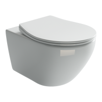 Подвесной унитаз Ceramicanova PEARL (безободковый), белый, CN8001