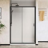 Душевая дверь Vincea City VDS-5CT110CLB, 1100, черный, стекло прозрачное