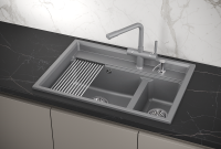 Мойка для кухни Granula Kitchen Space 7302 алюминиум, 73х51 см, прямоугольная