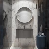 Мебель для ванной комнаты STWORKI Вестфолл 70 серая матовая