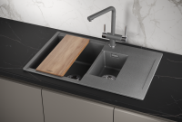Мойка для кухни Granula Estetica 7808 графит, 78х50 см, прямоугольная