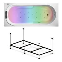 Аэромассажная акриловая ванна с хромотерапией Lavinia Boho Bristol 360370AC 150х75