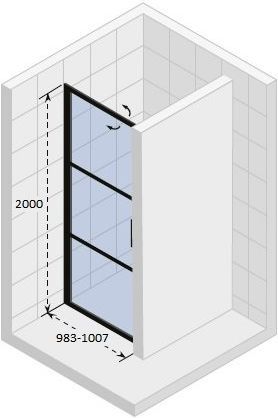 Душевая дверь Riho Grid GB101 100 GB1100000