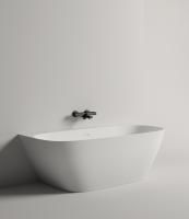 Ванна пристенная  Salini SOFIA WALL 170x80 покраска по RAL полностью, S-Stone, матовый 102522MF