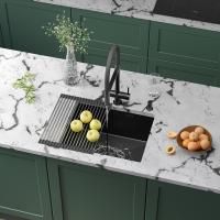 Кухонная мойка Roxen Uno 54 PVD (графит) под столешницу