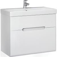 Тумба под раковину Jorno Moduo Slim 60 Mod.01.60/P/W белый глянец