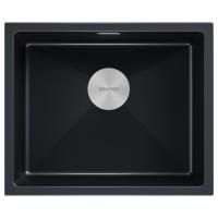 Мойка LUMI 55UNI, IT-GRANIT, LU55-BLM, черный, 555х460, Paulmark