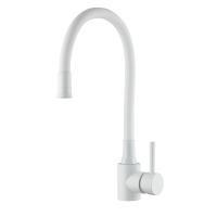 Смеситель для кухни с гибким изливом FRAP F40994-8, белый