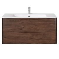 Тумба под раковину Vincea Paola 1000 подвесная, 2 выкатных ящика soft close, R.Wood