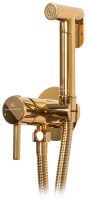 Смеситель встраиваемый с гигиеническим душем Grocenberg GB001 Золото Глянец