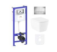 Комплект инсталляции и унитаза 6 в 1 Lavinia Boho Relfix Aveo Rimless 77040122