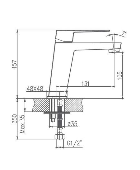 Смеситель для раковины Haiba HB10191