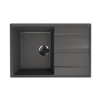 Кухонная мойка Ulgran Quartz Prima 750-09, мокрый асфальт