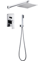 Душевая система Laveo Kvadrato BLQ_002P скрытого монтажа хром