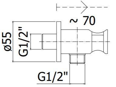 Шланговое подключение с держателем Paffoni ZSUP031CR хром