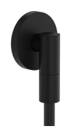 Настенная розетка с обратным клапаном Hansgrohe FixFit Fine S 28882670. черный матовый 28882670