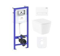 Комплект инсталляции и унитаза 6 в 1 Lavinia Boho Relfix Aveo Rimless 77040121