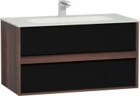 Тумба с раковиной VitrA Metropole 100 58183 сливовое дерево/черный